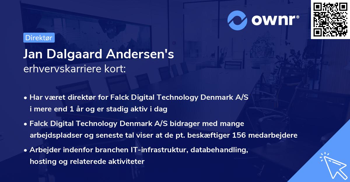 Jan Dalgaard Andersen's erhvervskarriere kort