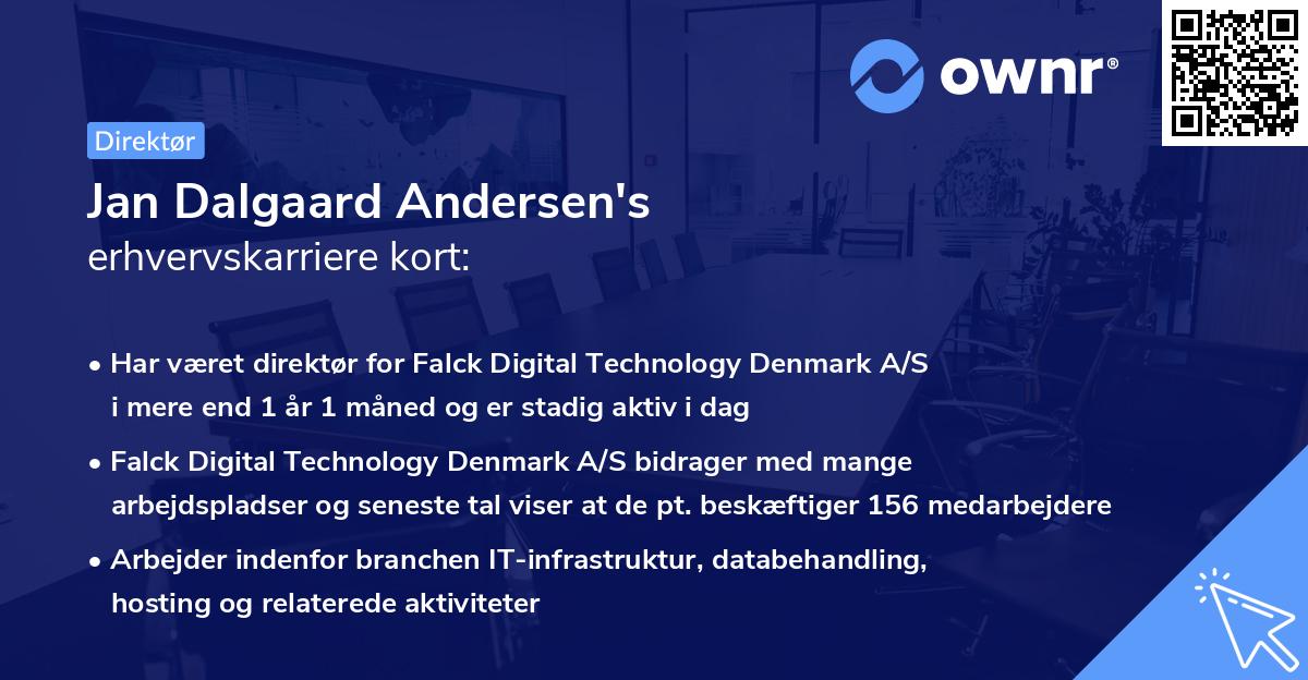Jan Dalgaard Andersen's erhvervskarriere kort