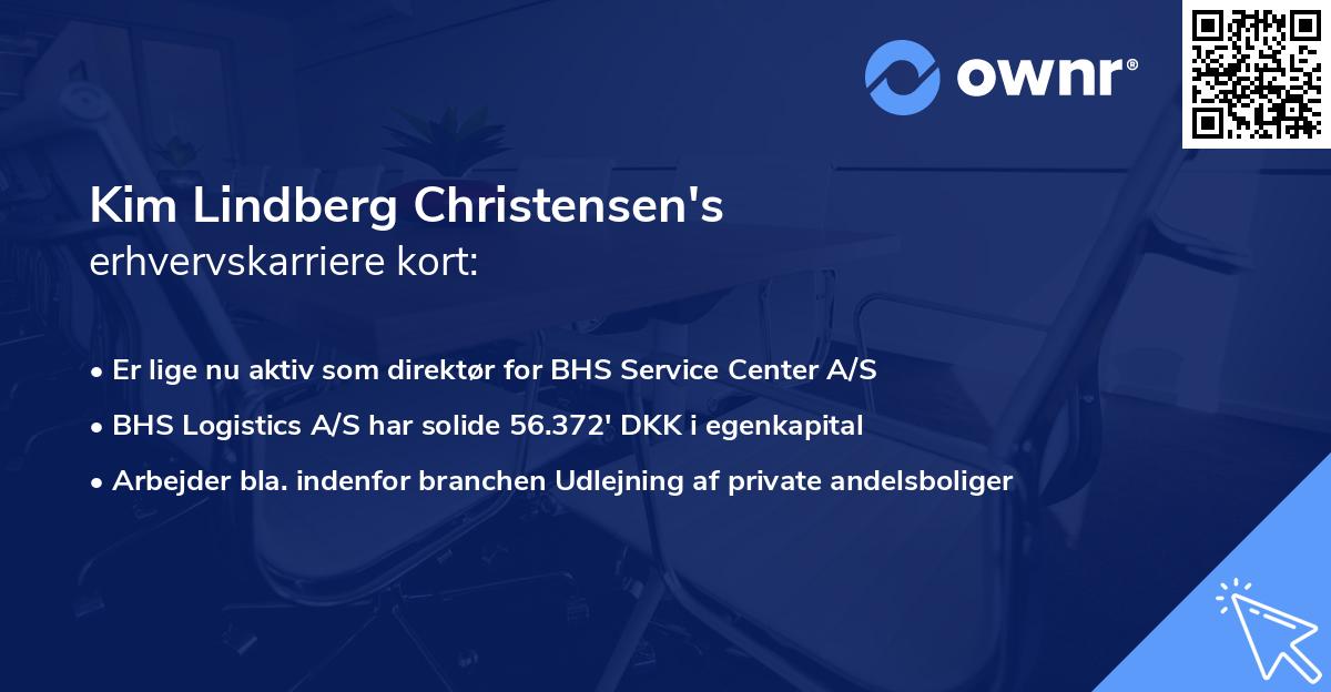 Kim Lindberg Christensen's erhvervskarriere kort