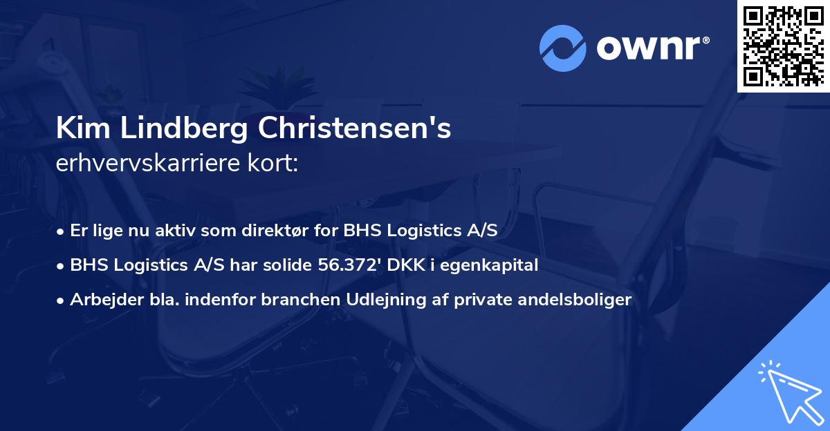 Kim Lindberg Christensen's erhvervskarriere kort