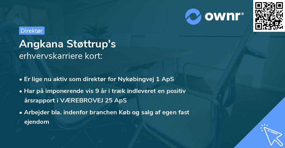 Angkana Støttrup's erhvervskarriere kort