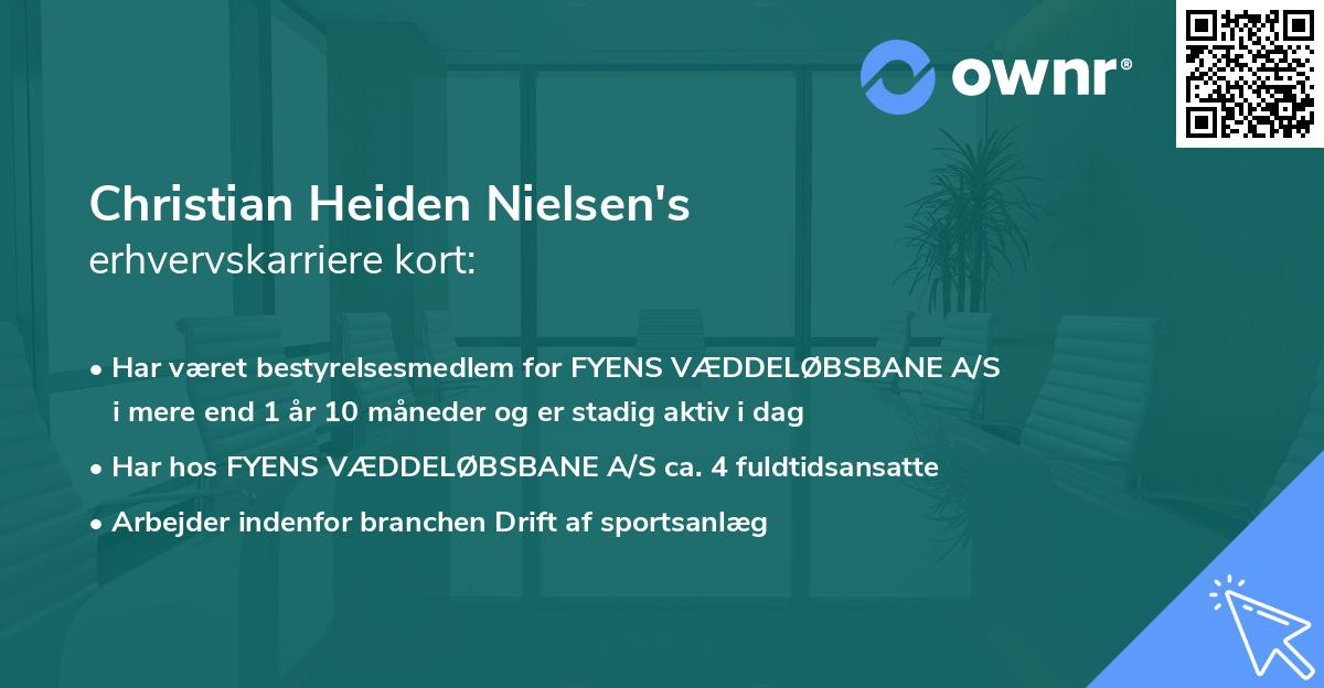 Christian Heiden Nielsen's erhvervskarriere kort