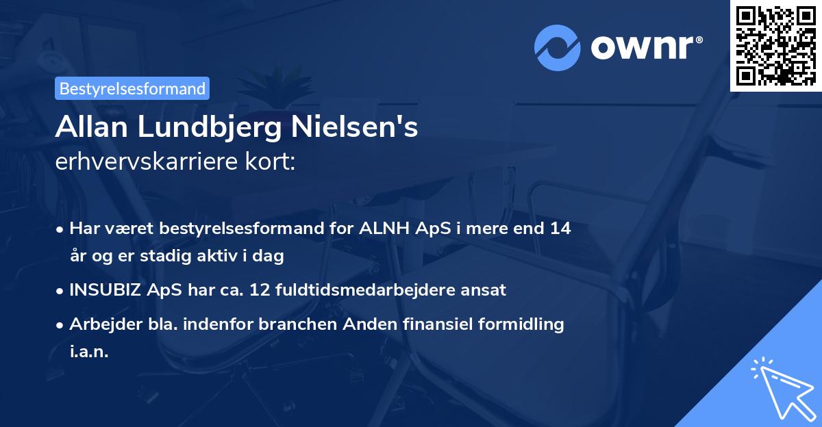 Allan Lundbjerg Nielsen's erhvervskarriere kort