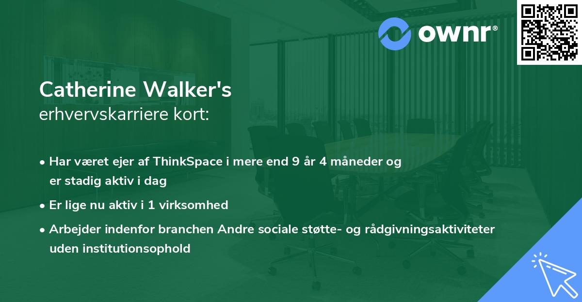 Catherine Walker's erhvervskarriere kort