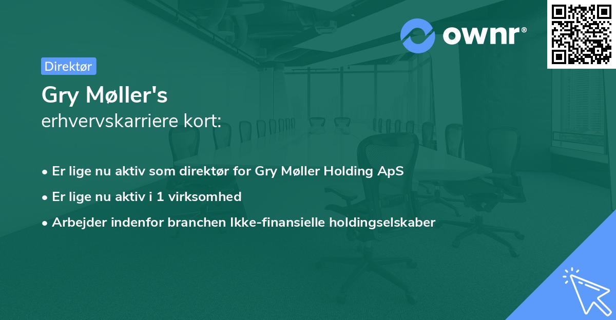 Gry Møller's erhvervskarriere kort