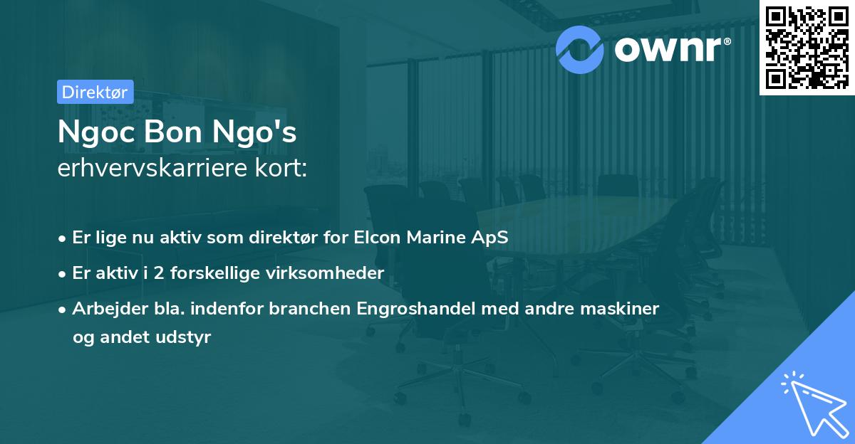 Ngoc Bon Ngo's erhvervskarriere kort