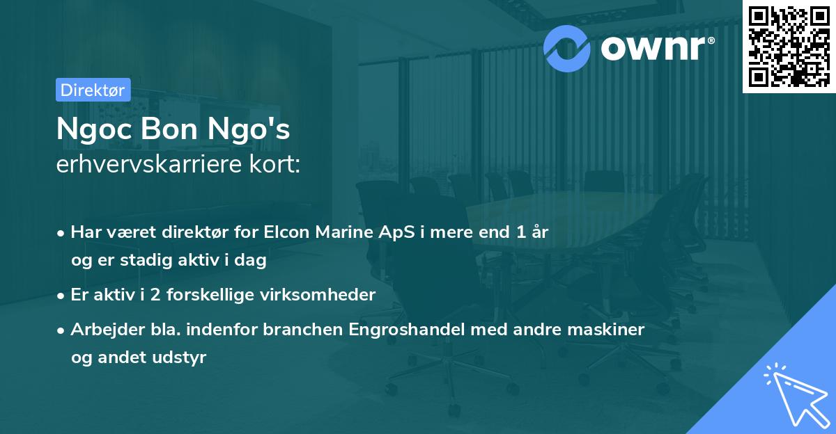 Ngoc Bon Ngo's erhvervskarriere kort