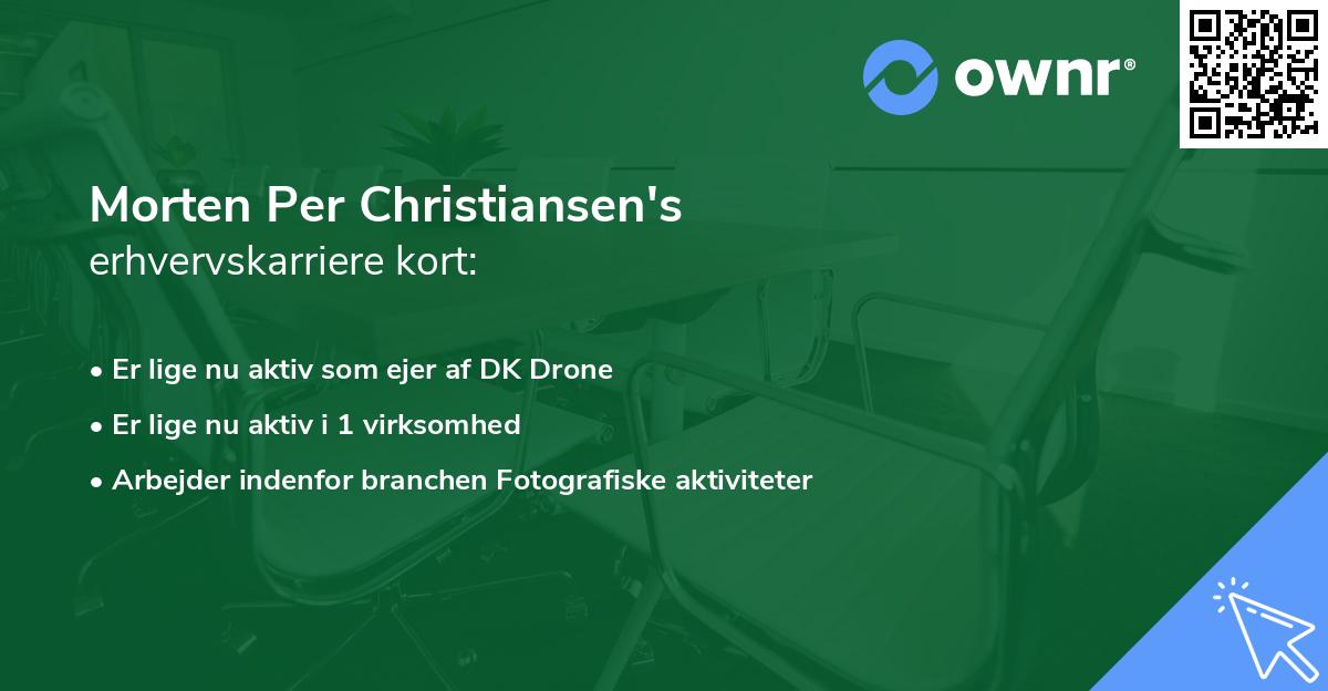 Morten Per Christiansen's erhvervskarriere kort