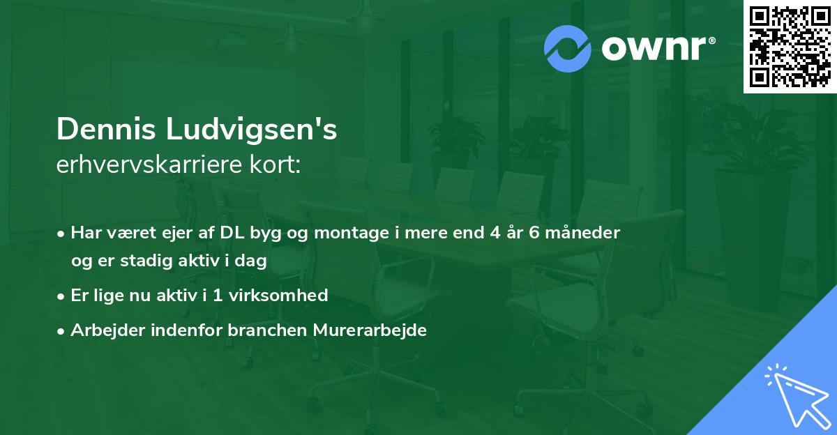 Dennis Ludvigsen's erhvervskarriere kort