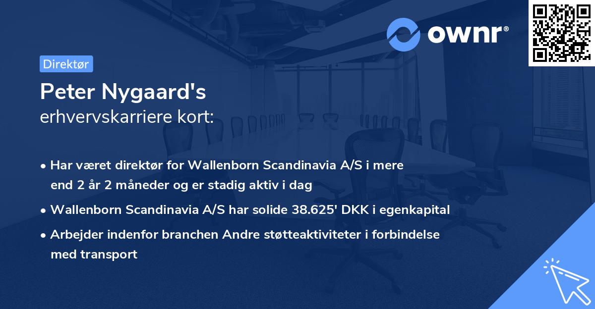 Peter Nygaard's erhvervskarriere kort