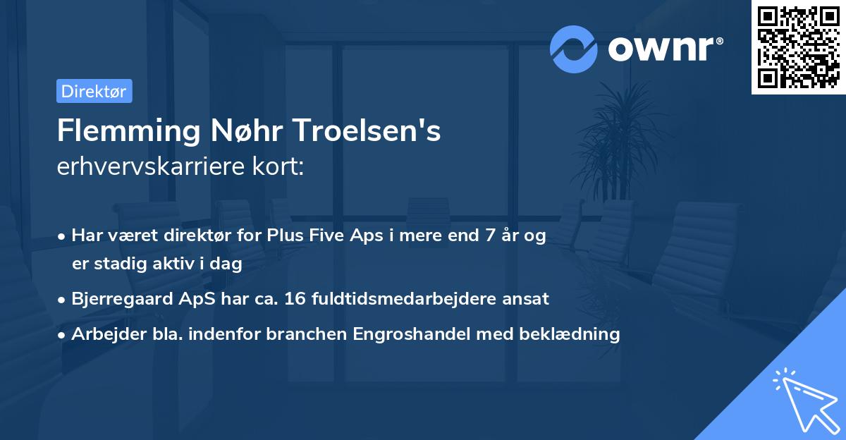 Flemming Nøhr Troelsen's erhvervskarriere kort