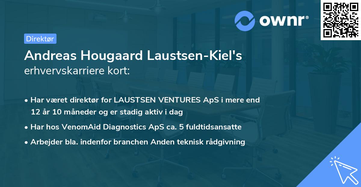 Andreas Hougaard Laustsen-Kiel's erhvervskarriere kort