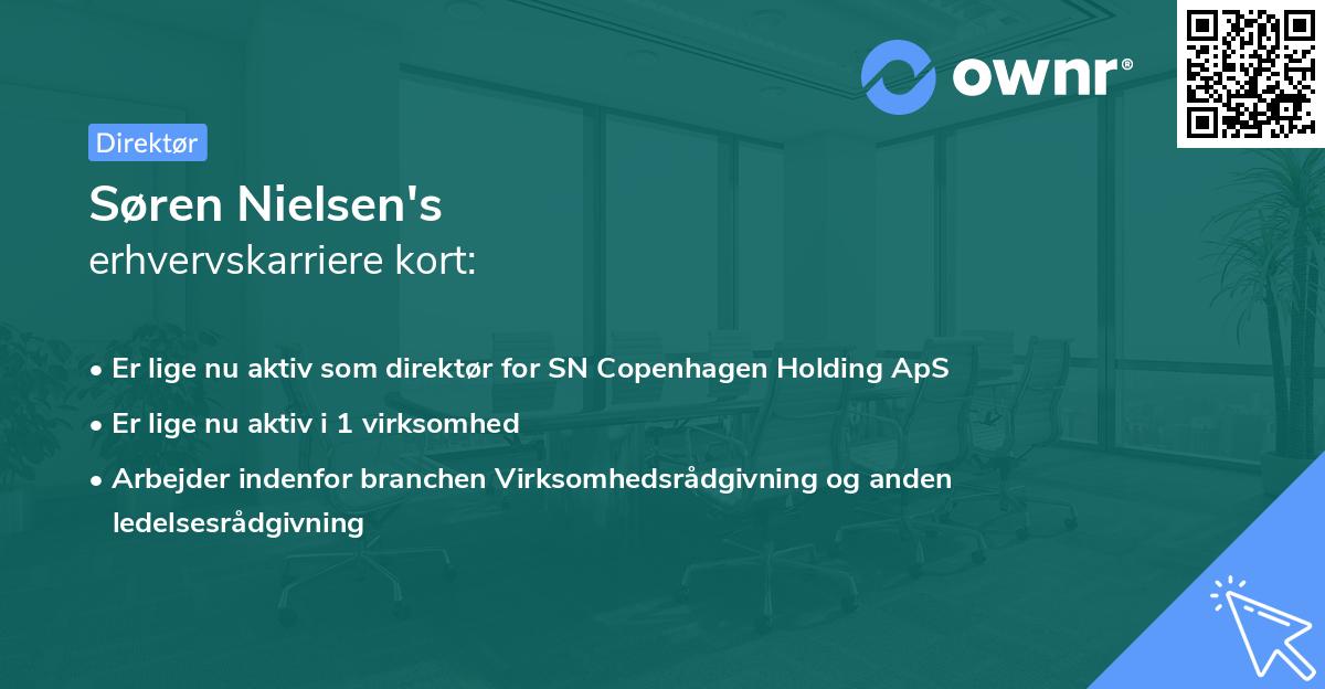 Søren Nielsen's erhvervskarriere kort
