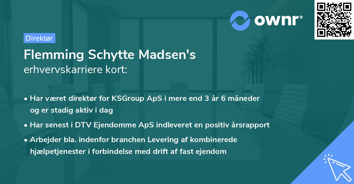 Flemming Schytte Madsen's erhvervskarriere kort