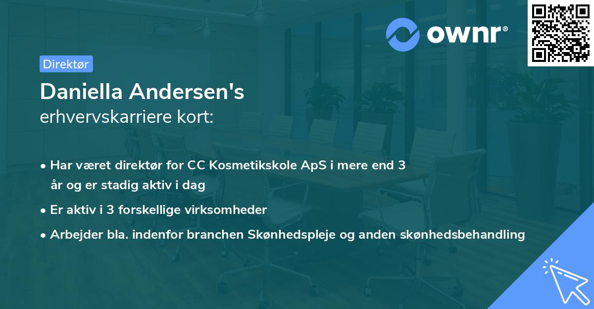 Daniella Andersen's erhvervskarriere kort
