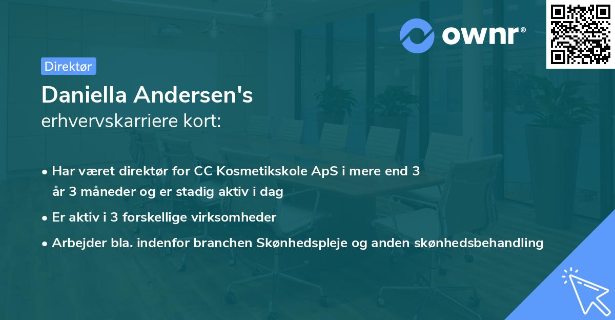 Daniella Andersen's erhvervskarriere kort