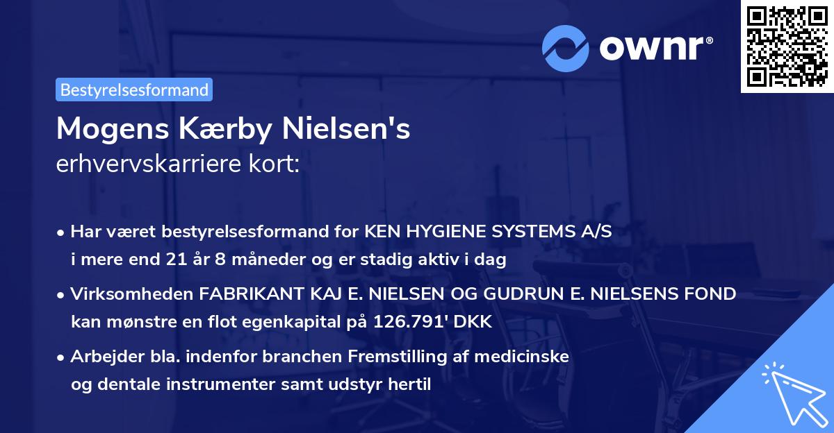 Mogens Kærby Nielsen's erhvervskarriere kort