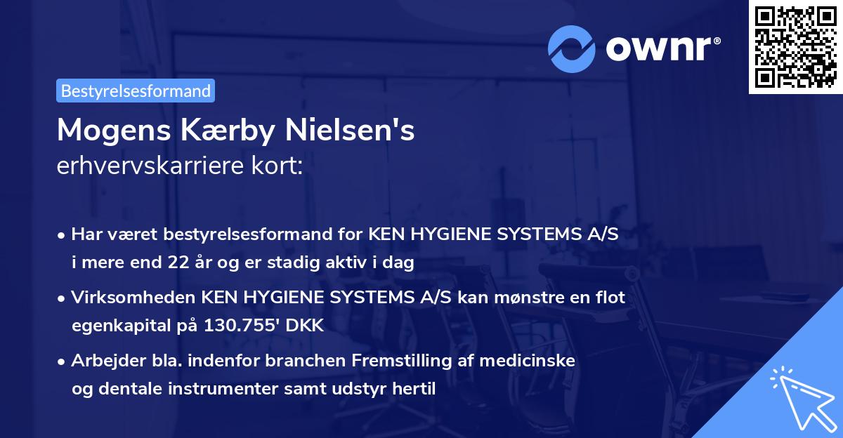 Mogens Kærby Nielsen's erhvervskarriere kort