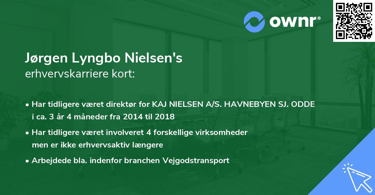 Jørgen Lyngbo Nielsen's erhvervskarriere kort