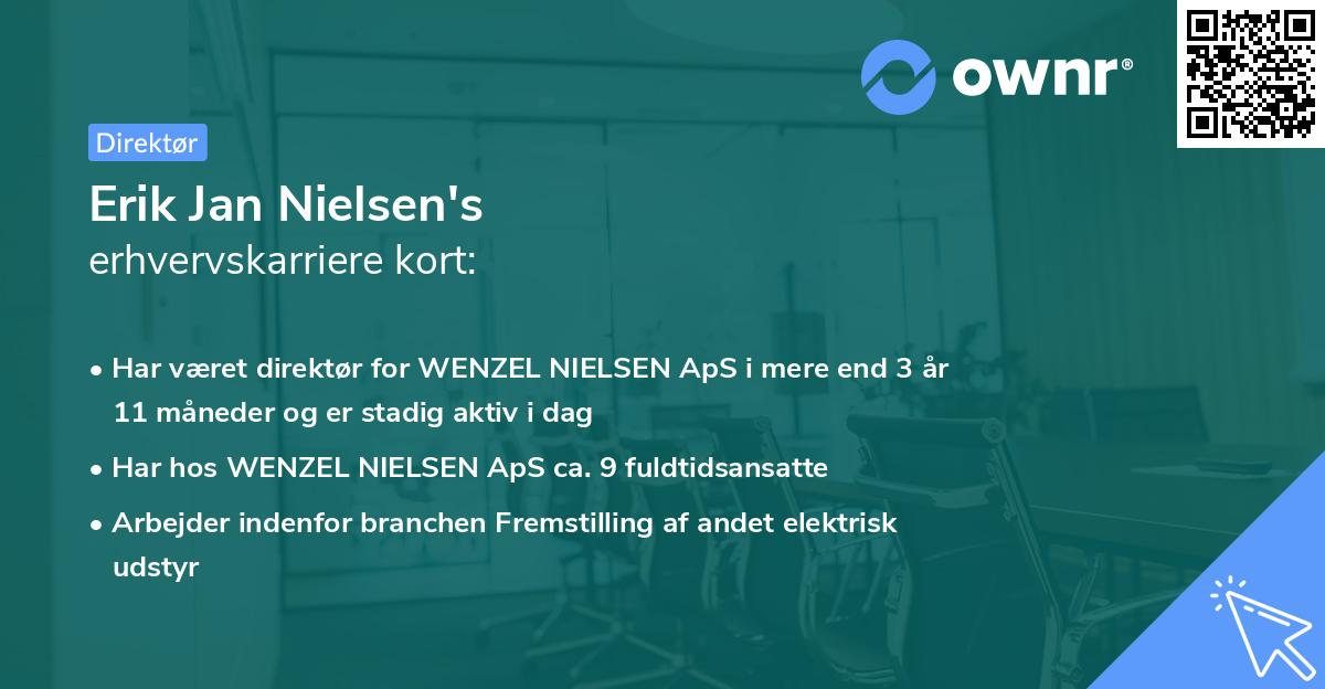 Erik Jan Nielsen's erhvervskarriere kort