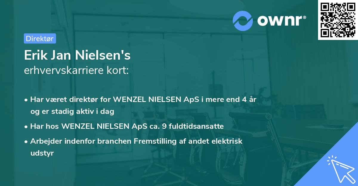 Erik Jan Nielsen's erhvervskarriere kort