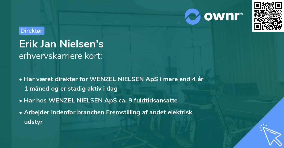 Erik Jan Nielsen's erhvervskarriere kort