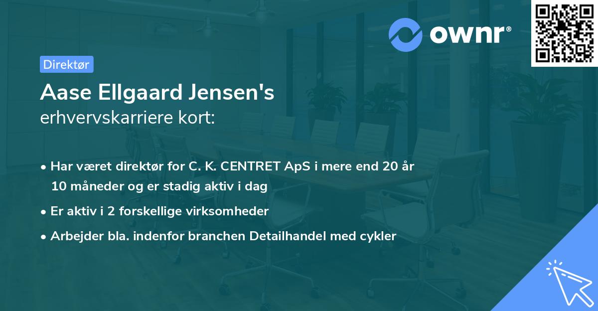 Aase Ellgaard Jensen's erhvervskarriere kort