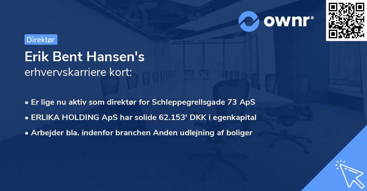 Erik Bent Hansen's erhvervskarriere kort