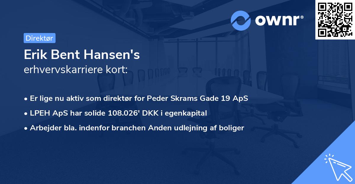 Erik Bent Hansen's erhvervskarriere kort