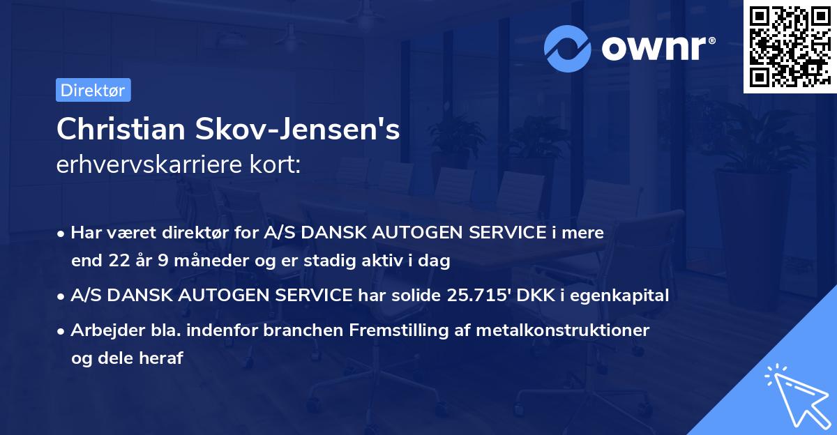 Christian Skov-Jensen's erhvervskarriere kort