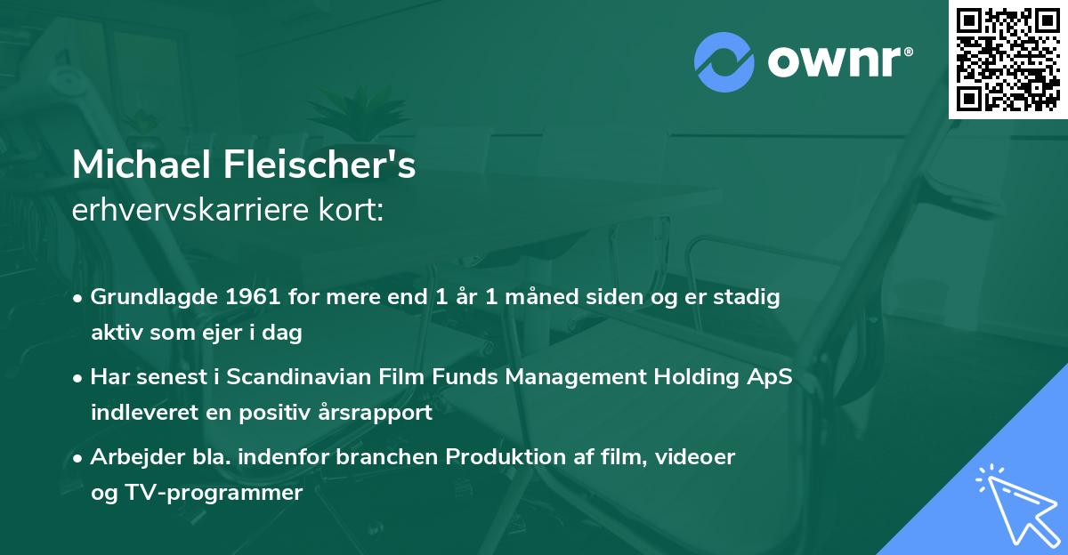 Michael Fleischer's erhvervskarriere kort