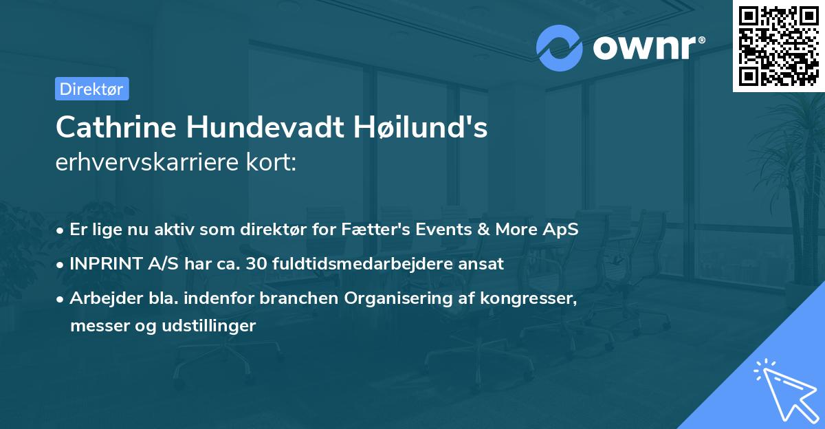 Cathrine Hundevadt Høilund's erhvervskarriere kort