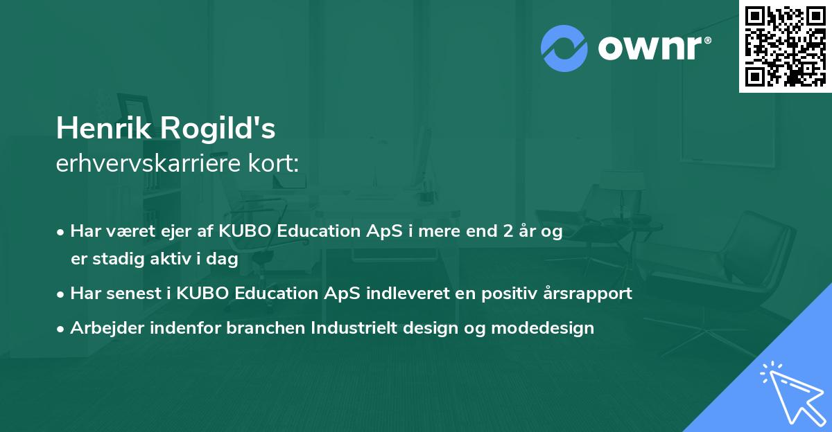 Henrik Rogild's erhvervskarriere kort