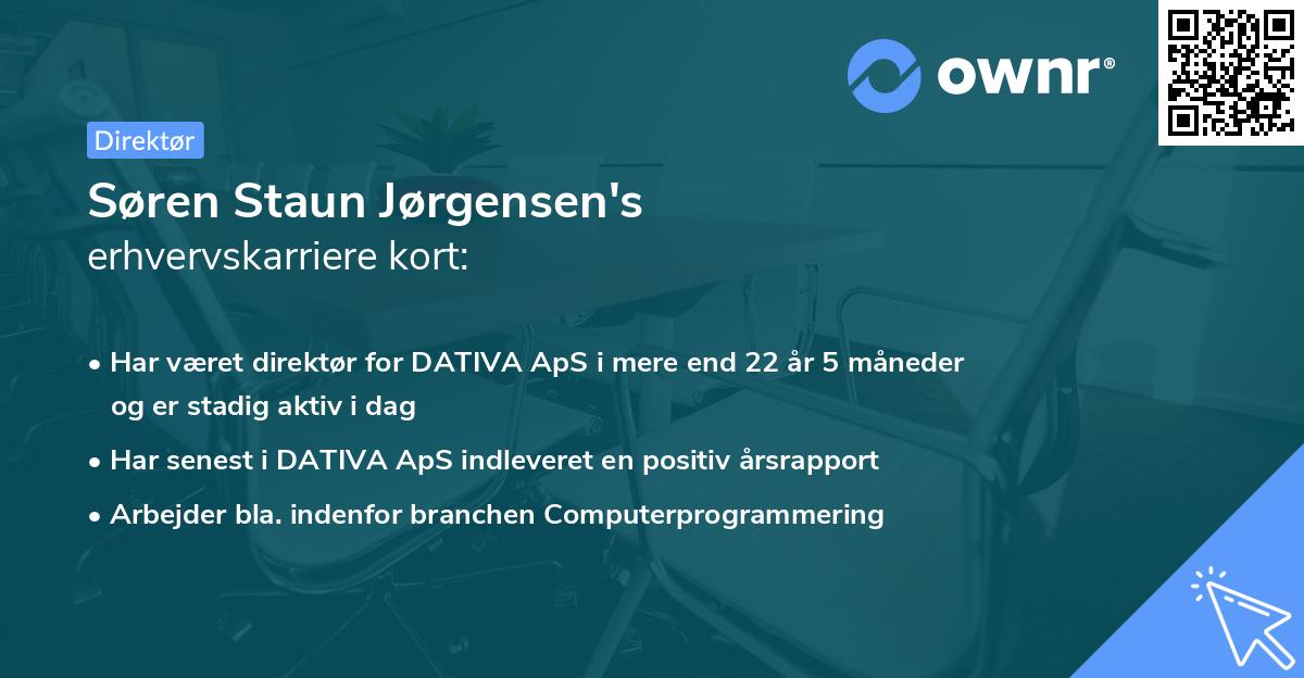 Søren Staun Jørgensen's erhvervskarriere kort