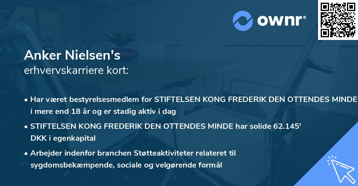 Anker Nielsen's erhvervskarriere kort