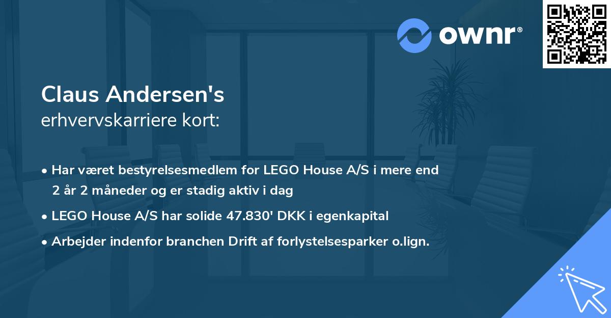 Claus Andersen's erhvervskarriere kort
