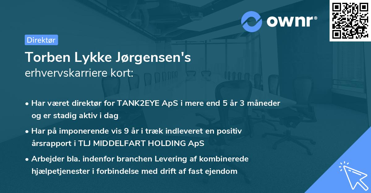 Torben Lykke Jørgensen's erhvervskarriere kort