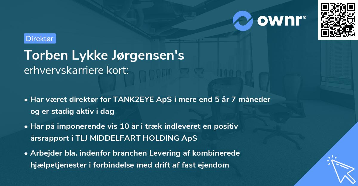 Torben Lykke Jørgensen's erhvervskarriere kort
