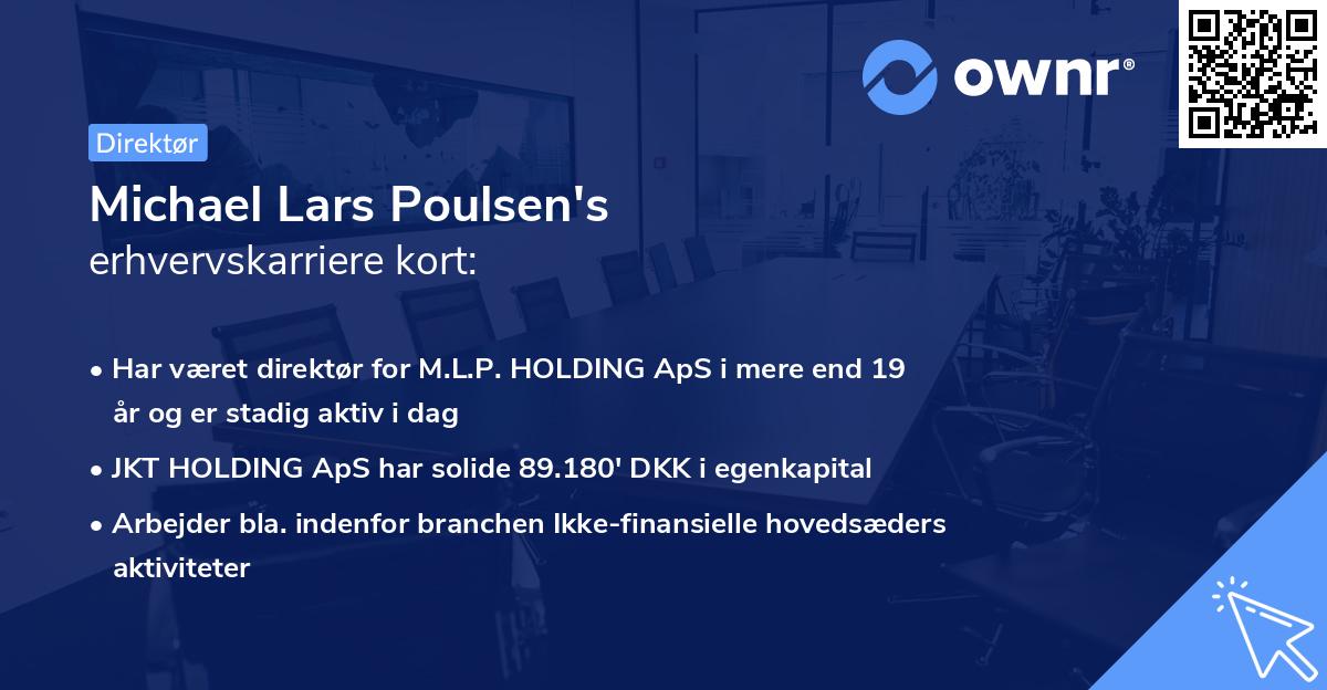 Michael Lars Poulsen's erhvervskarriere kort