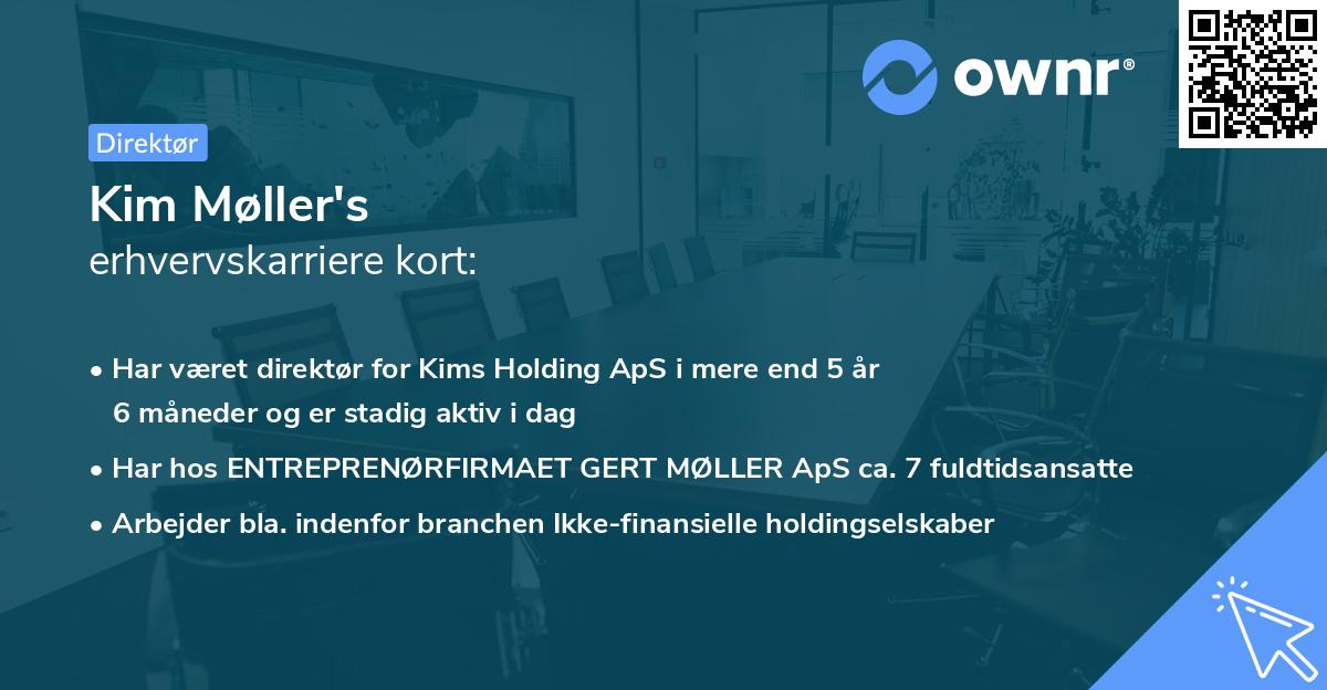 Kim Møller's erhvervskarriere kort