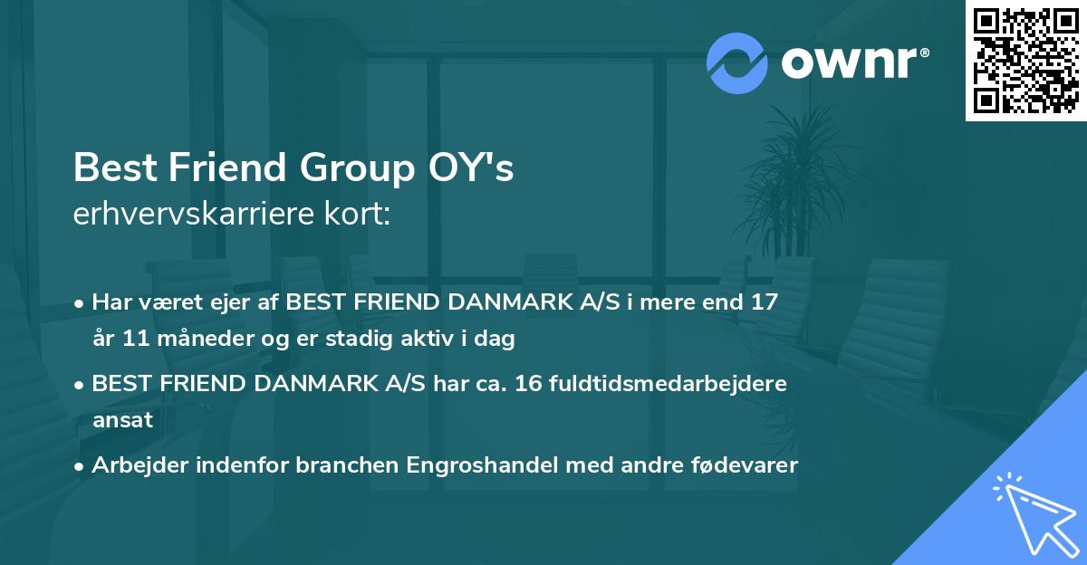 Best Friend Group OY's erhvervskarriere kort