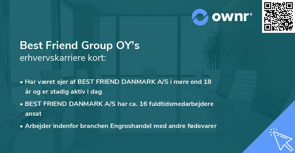 Best Friend Group OY's erhvervskarriere kort