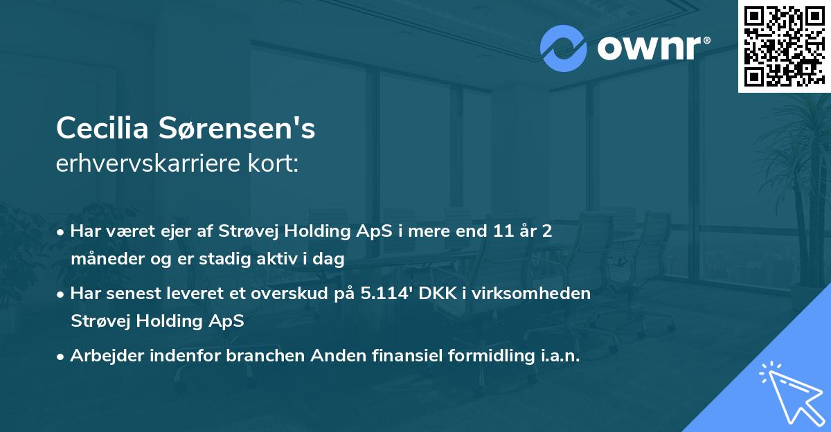 Cecilia Sørensen's erhvervskarriere kort