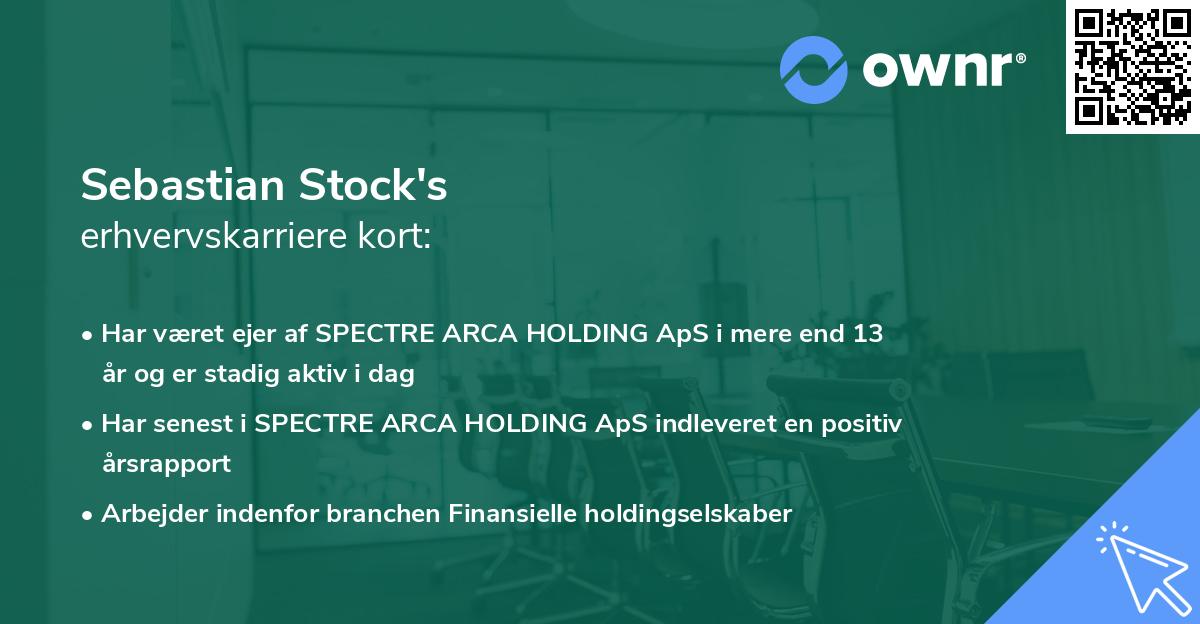 Sebastian Stock's erhvervskarriere kort