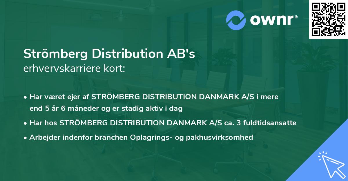 Strömberg Distribution AB's erhvervskarriere kort
