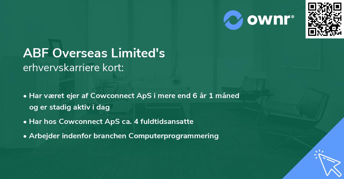 ABF Overseas Limited's erhvervskarriere kort