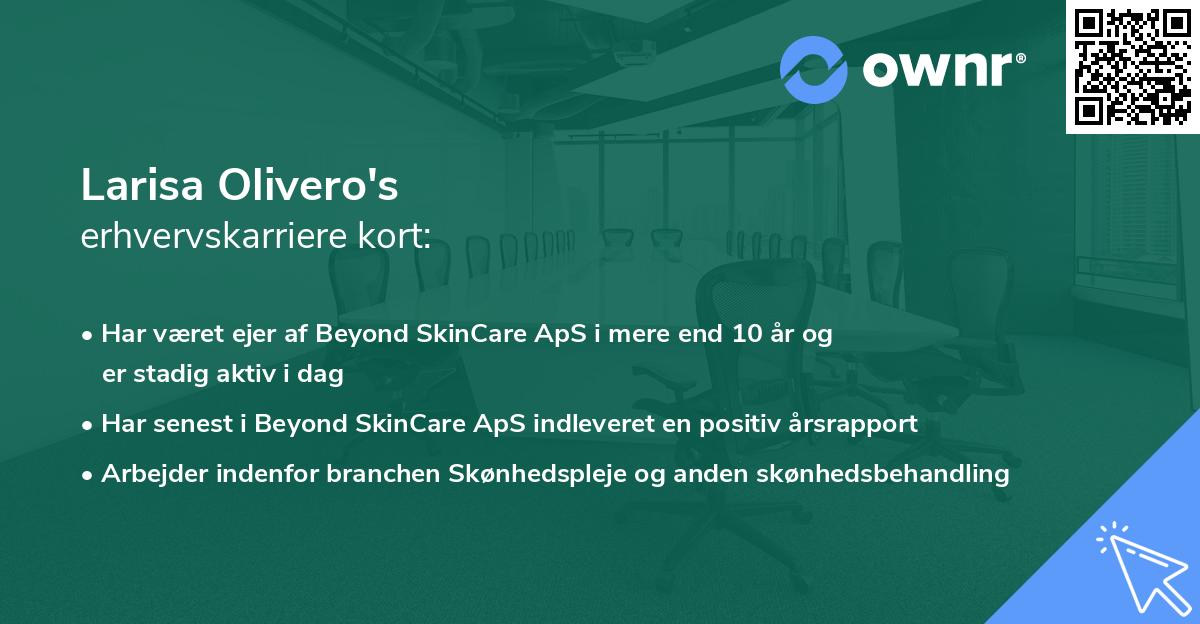 Larisa Olivero's erhvervskarriere kort