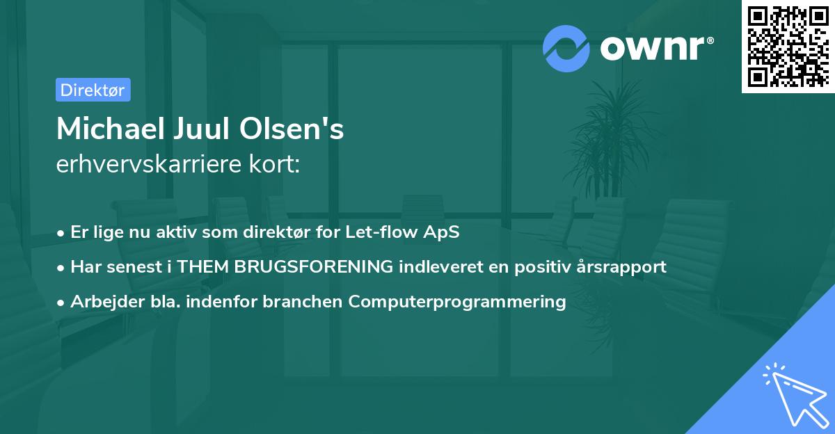 Michael Juul Olsen's erhvervskarriere kort