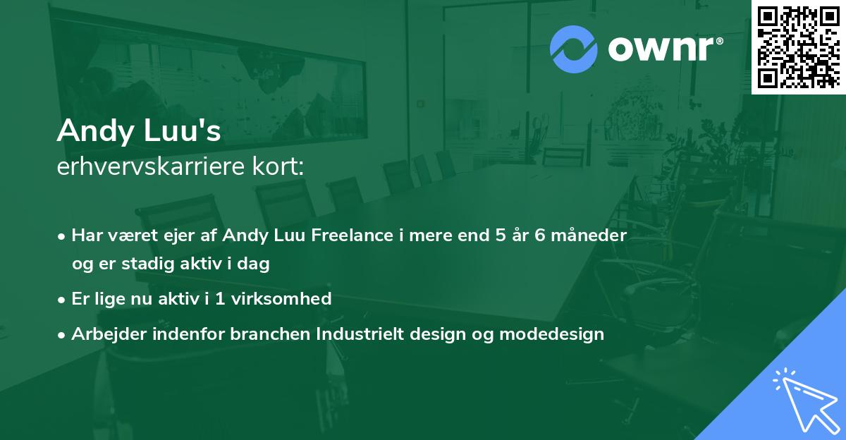 Andy Luu's erhvervskarriere kort