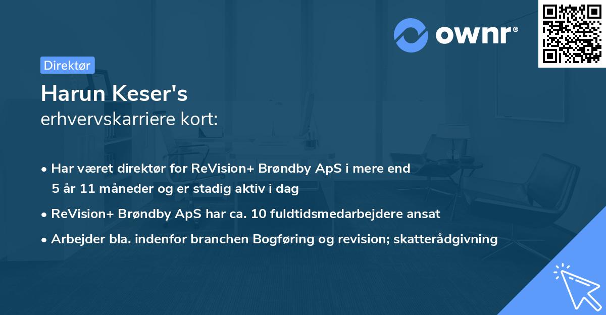 Harun Keser's erhvervskarriere kort